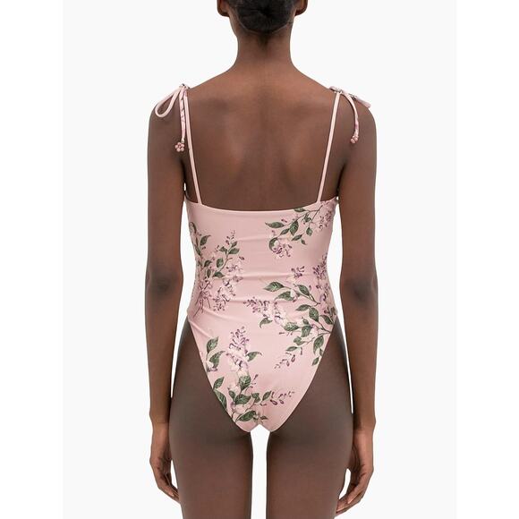 Agua by Agua Bendita Rabano Wisteria One-Piece Swimsuit Size Medium - Picture 2 of 7